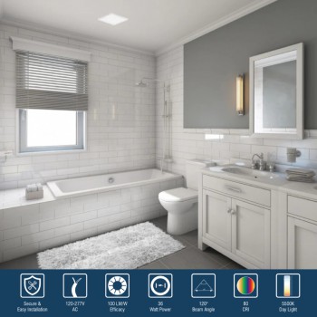 Bathroom Fan With LIght