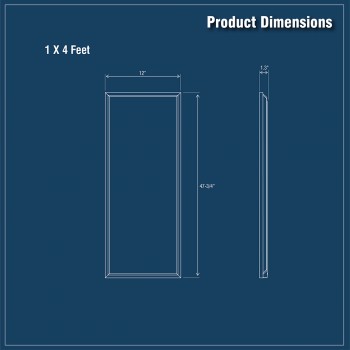 1x4 FT Led Flat Panel Light Dimmable