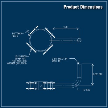 Wood Pole Mount Bracket