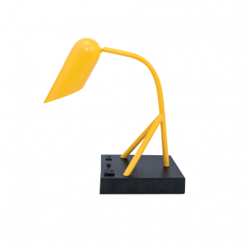 Gem. Collection - Yellow Desk Lamp with Yellow Powder Coated Rust Proof Finish