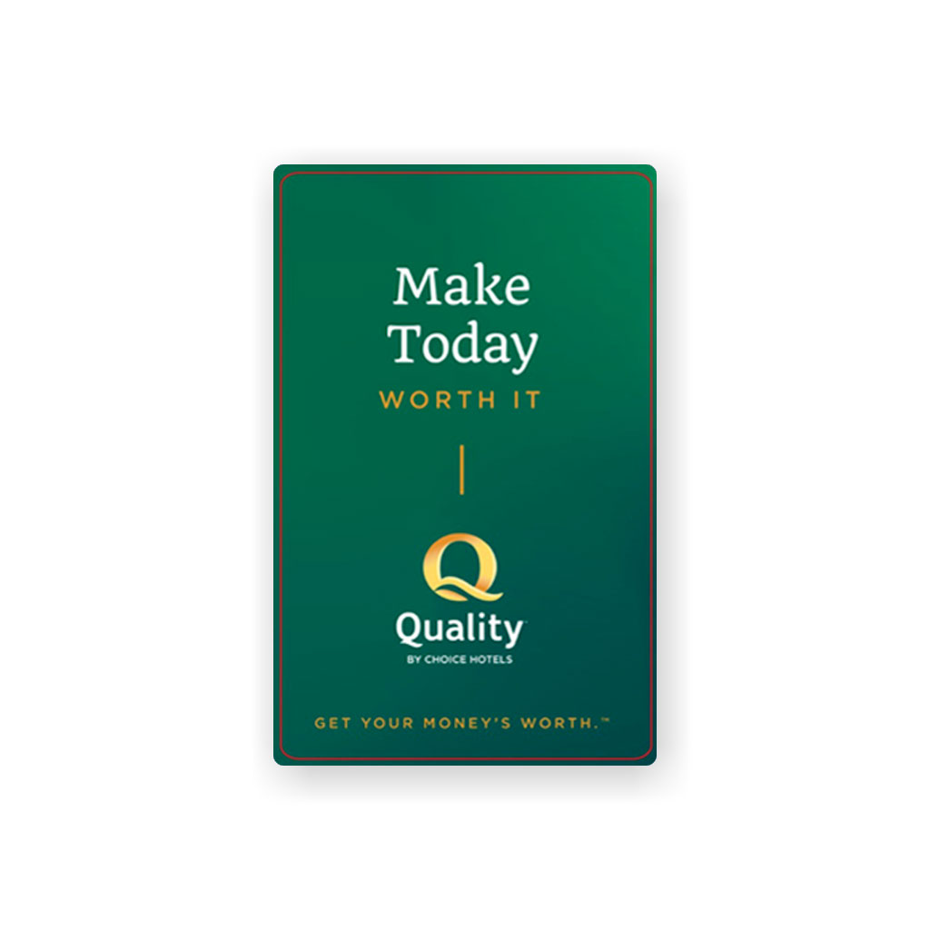  Hotel RFID Key Cards - QUALITY INN