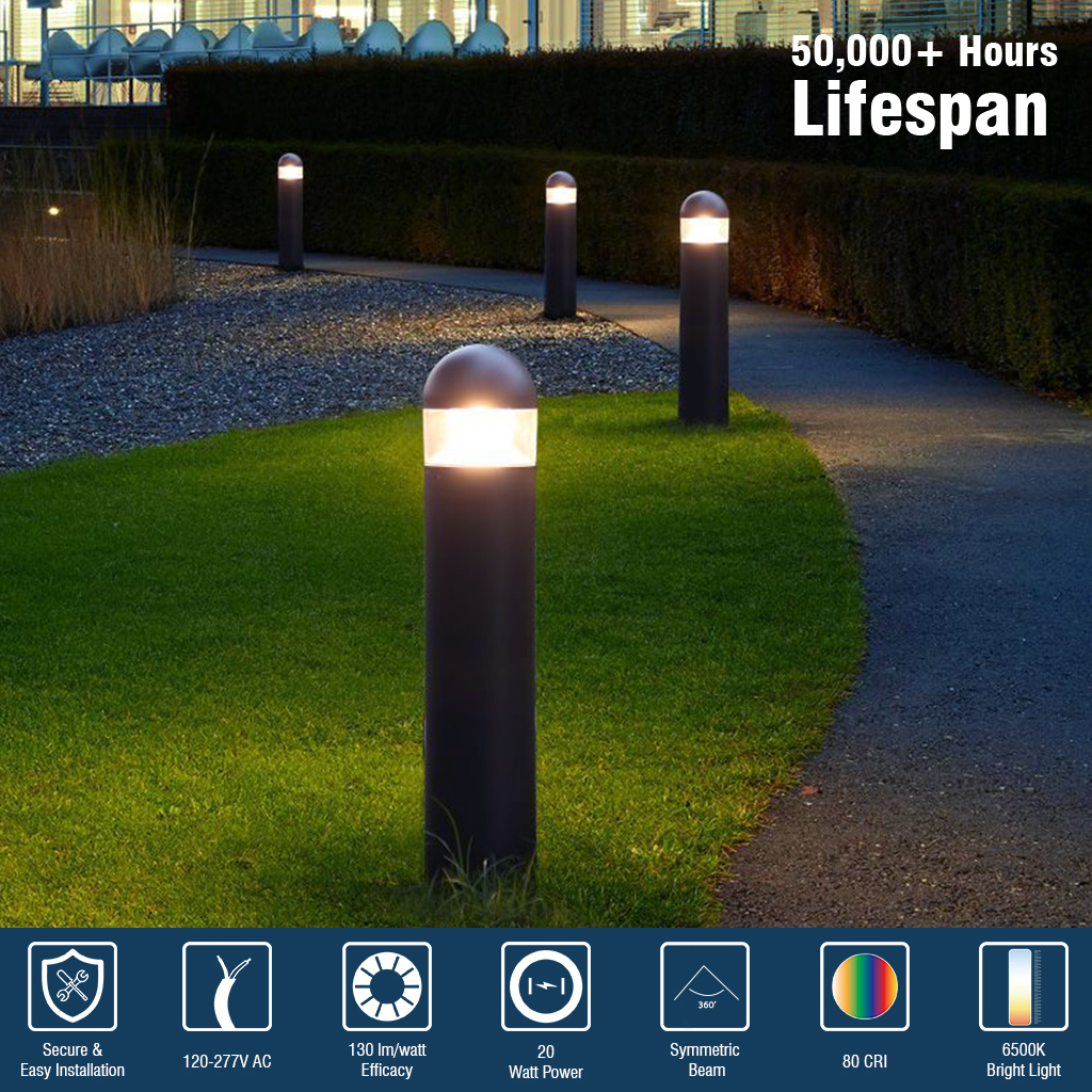 LED Round Top Bollard Light | Highline