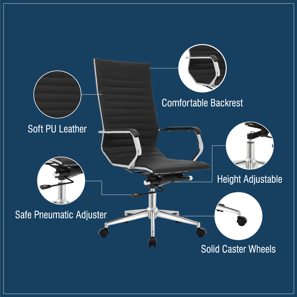 High Back Ergo Chair With Arms | Highline